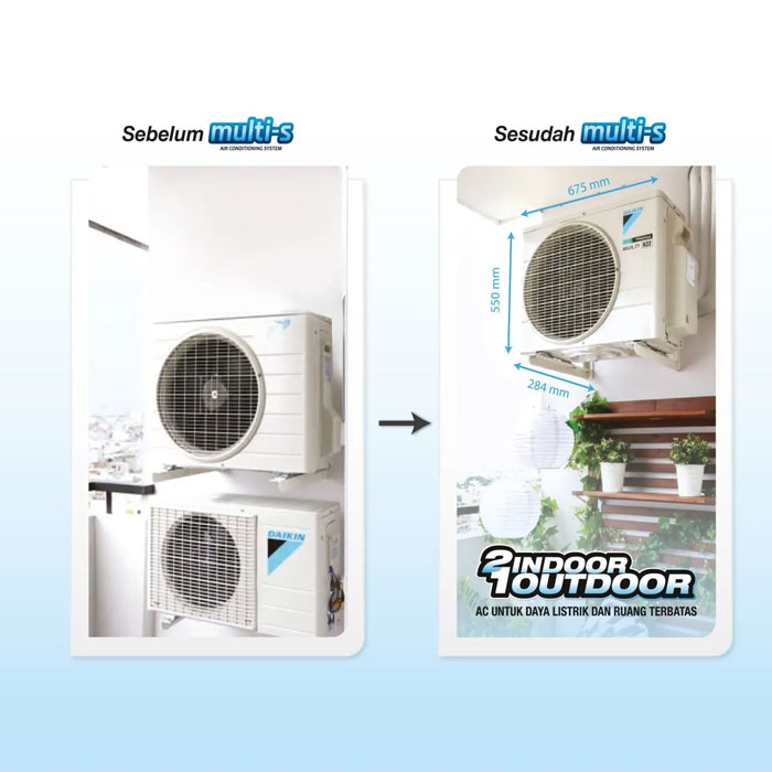 Daikin AC Multi-S Inverter 3 Koneksi Indoor Only 1 PK - CTKC25RVM4 